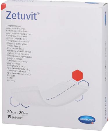 ZETUVIT Absorbent Sterile Compress 20x20 cm | 15 Pcs - Optimal Wound Care & International Shipping - Buy Online on GoSupps.com