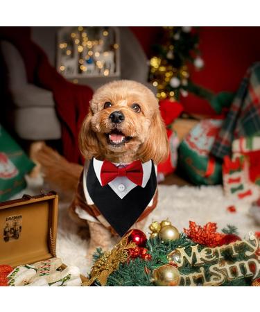 Funmo Formal Dog Smoking Bandana - Stylish Red Wedding & Birthday Collar for Pets - Buy Online on GoSupps.com