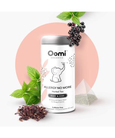 Oomi Baby & Kids USDA Organic Natural Allergy & Sinus Relief Herbal Tea - 30 Servings - Buy Online on GoSupps.com