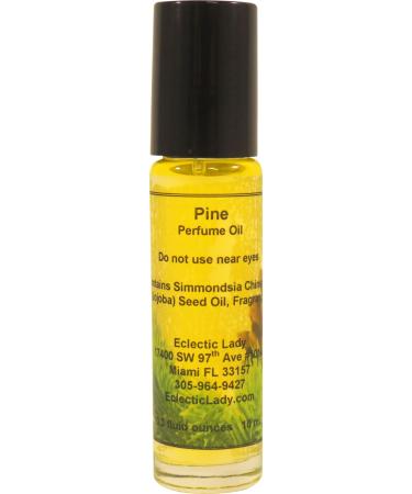 Eclectic Lady Pine Perfume Oil 0.3 Oz Portable Roll-On Fragrance with Long-Lasting Scent Delightful Essential Oils and Jojoba Oil For Daily Use 0.3 Fl Oz (Pack of 1)