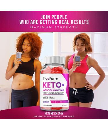 True Form Keto Plus ACV Gummies - 2 Pack Dietary Supplement with B12 and Beet Root Juice (120 Gummies) - Buy Online on GoSupps.com
