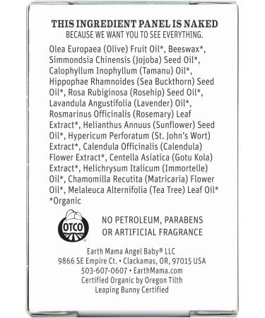 Earth Mama Organic Skin & Scar Balm | Reduces the Discomfort and Appearance of C-Section Scars and Pregnancy Stretch Marks 1-Fluid Ounce - Buy Online on GoSupps.com