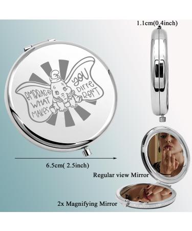 KUIYAI Cartoon Inspired Gift Flying Elephant Makeup Mirror For Girls Women Embrace What Makes You Different (embrace mirrorUK) - Buy Online on GoSupps.com