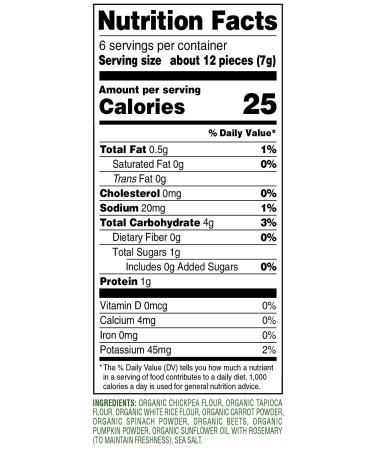 Sprout Organic Crinklez Popped Chickpea & Veggie Snack - Pumpkin & Carrot - 1.48 oz (12+ Months) - Buy Online on GoSupps.com