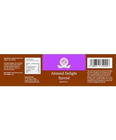 Nutural World - Smooth Almond Delight Spread (1kg) Award Winning product - Buy Online on GoSupps.com