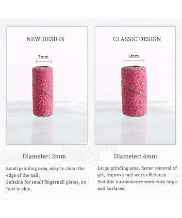 BQAN 240 Grit Sanding Bands for Nail Drills - 100pcs Pink Fine Grit Bands with 3.1mm Mandrel for Acrylic Nails & Gel Manicure - Buy Online on GoSupps.com