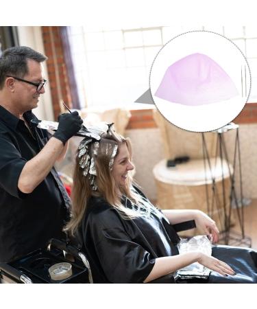 Lurrose 1 Set hair color highlighter cap hair tinting dye hat highlight colour hat hair tinting bowl DIY plastic dye Dyeing Color Tool clamshell hair dye bowl conditioning Stainless steel Pink - Buy Online on GoSupps.com