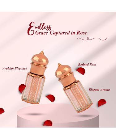 Rose Perfume Oil Alcohol-Free & Long Lasting Perfume for Women & Men | Floral Romantic Elegant Fragrance Oil | Travel Size Arabian Perfume Oil 6mL / 0.2 Fl Oz. - Buy Online on GoSupps.com