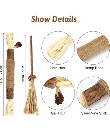 Buy Tao Pipe Catnip Sticks - 6 Interactive Matatabi Chewing Toys for Dental Care & Fresh Breath - Safe Silver Vine Sticks for Cats - Buy Online on GoSupps.com