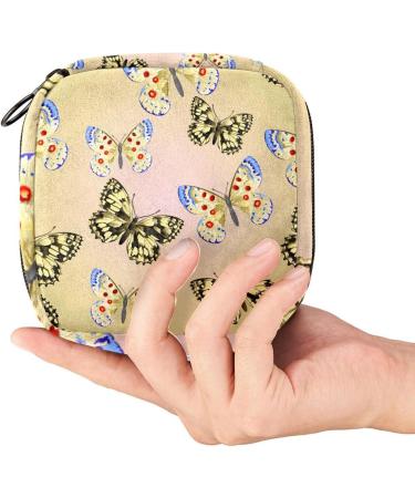 Butterfly Pattern Napkin Storage Bag | Portable Period Bag for Women & Teens - Perfect for Menstrual Cups & Breastfeeding Pillows - Buy Online on GoSupps.com