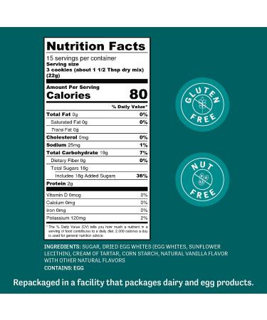 Judees Meringue Powder Mix 11.4 oz - Gluten-Free & Nut-Free - Ideal for Baking & Decorating - No Preservatives - Perfect for Meringue Cookies, Pies, Frosting & Royal Icing - 11.4 Ounce Pack - Buy Online on GoSupps.com