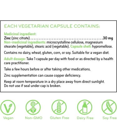 Sisu Zinc Citrate 90 Vegetable Caps - High-potency Zinc Supplement - Immune & Prostate Health Support - Vegan Non-GMO Soy Gluten & Dairy Free - 90 Servings - Buy Online on GoSupps.com