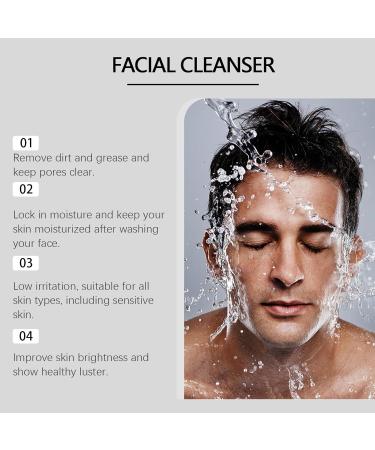 Moisturizing Facial Cleanser - Gentle Cleansing Rich Foam Hydrating & Soothing Repairs Skin Barrier Relieves Post-Shave Discomfort(3PCS) - Buy Online on GoSupps.com