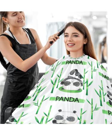 Waterproof Barber Cape - Cute Panda & Cheetah Haircut Bib for Men & Women | Unisex Hair Cutting Cape - Buy Online on GoSupps.com