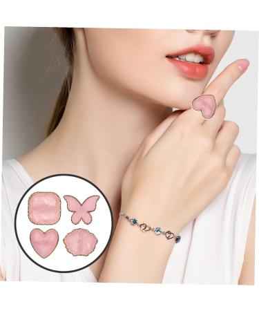 Hohopeti 4 pi ces Anneaux Palette Nail Art Couleur Mixte pour Femmes Accessoire Manucure DIY Pratique et Facile Nettoyer Pr sentoir Ongles Nuancier S curis et l gant - Buy Online on GoSupps.com
