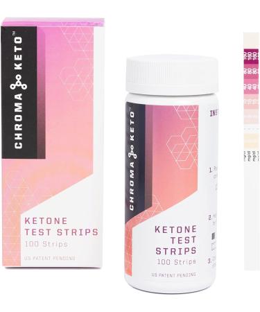 Chroma Keto Ketone Testing Strips - Accurate Urinalysis for Ketosis, Paleo & Low-Carb Diets - Buy Online on GoSupps.com