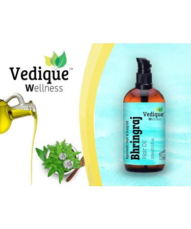 VEDIQUE Remedies Bhringraj Hair Oil 500ml - Ayurvedic Hair Growth & Nourishing Treatment | All Natural Scalp Care - Buy Online on GoSupps.com