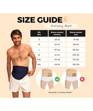 SIIL Stoma Belt | Blue Ostomy Bathing Belt for Men | Comfortable Stoma Support & Bandage - Buy Online on GoSupps.com