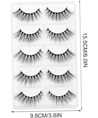 5 Pair Fake Lashes Artificial Lashes Eyelashes Natural Style - Buy Online on GoSupps.com