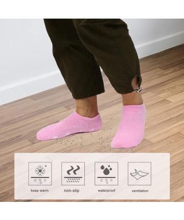 FRCOLOR 1 Set Moisturizing Gel Socks Gloves Hard Feet Rough Heel Hand Socks Gloves Set Full Finger Softening Gloves for Women Ladies Pink - Buy Online on GoSupps.com