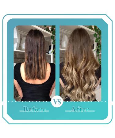 FSHINE Double-Sided Tape Extensions - 45cm Dark Brown to Caramel Blonde Balayage 20 PCS Remy Human Hair 50g #4/4/4 - Premium Quality Hair Extensions - Buy Online on GoSupps.com