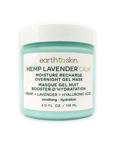Earth To Skin Hemp Lavender Overnight Gel Mask (4.0 Fl Oz)
