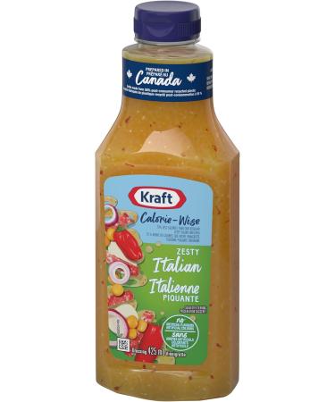 Kraft Zesty Italian Calorie-Wise Salad Dressing 425 ml Bottle - Buy Online on GoSupps.com