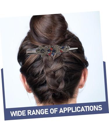 Beaupretty 1Pc large rhinestones vintage decor mouth clip flower clip large clip French bobby pin headgear Metal Miss decorative hair barrettes modeling metal clip - Buy Online on GoSupps.com