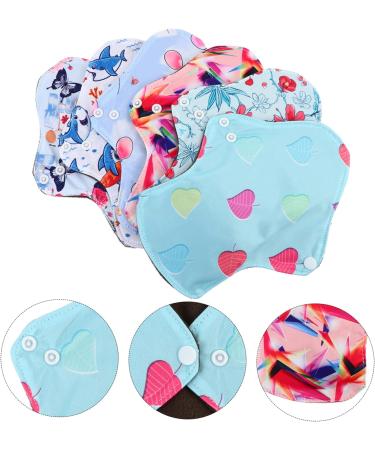 Washable Light Incontinence Pads | Bamboo Charcoal Menstrual Towels for Women | 6pcs Cloth Aunt Towel Pad - Buy Online on GoSupps.com