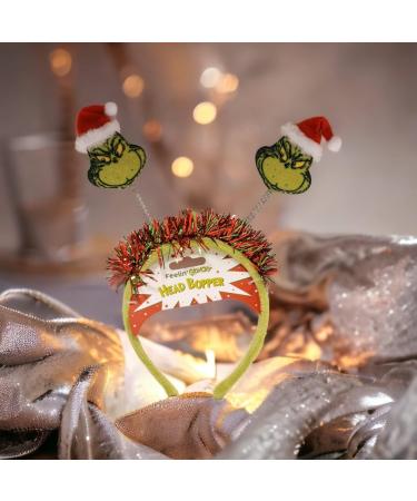 Divas World Grinch Christmas Head Bopper: Festive Holiday Party Headband Costume Accessory Hair Band - Buy Online on GoSupps.com