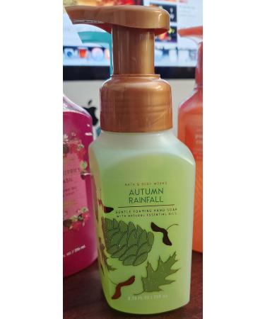 White Barn Candle Company Bath and Body Works Gentle Foaming Hand Soap - 8.75 fl oz - Many Scents! (Autumn Rainfall - Aloe Leaf Bergamot Chamomile) Bergamot 8.75 Fl Oz (Pack of 1)