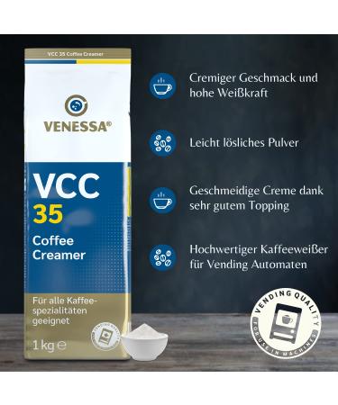 Buy Venessa Coffee Creamer VCC35 - High-Quality Instant Coffee White 1kg for Vending Machines | Aroma Protection & Optimal Solubility - Buy Online on GoSupps.com