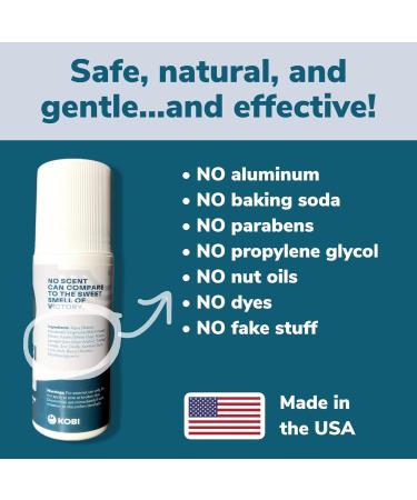 Kobi Deodorant for Teens Kids Boys Girls - Natural Aluminum-Free Hypoallergenic Sport Strength - Unscented 3 Fl Oz (Pack of 1) Unscented - Buy Online on GoSupps.com