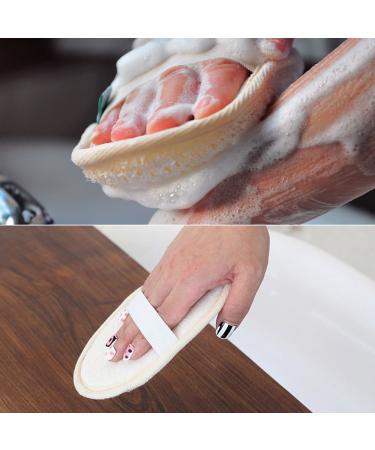 Bath Spa Exfoliating Loofah Pads - 2 Pack Natural Luffa and Terry Cloth Loofa Sponge for Men and Women - Buy Online on GoSupps.com