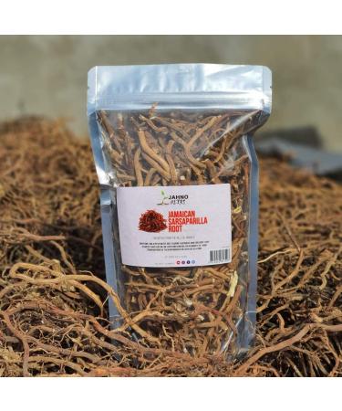 Jahno Herbs Jamaican Sarsaparilla Root (Smilax reglii) Cut and Sifted Wild-Harvest - Buy Online on GoSupps.com