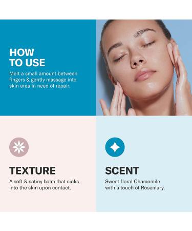 ODACITE Le-Blue Balm Repair Balm - Blue Chamomile & Shea Butter Face Moisturizer for Mature, Dry, or Sensitive Skin - Buy Online on GoSupps.com