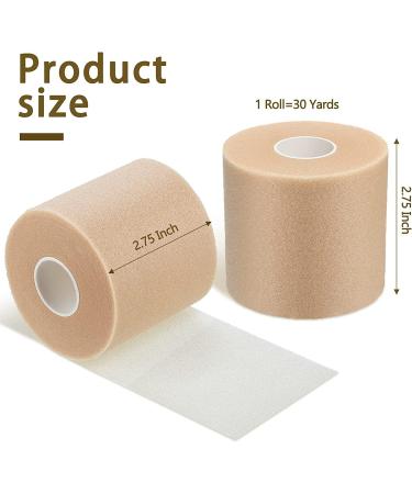 6 Pieces Beige Foam Underwrap Tape Sports Pre-Wrap Athletic Tape Elastic Underwrap for Ankles Wrists Hands and Knees - Buy Online on GoSupps.com