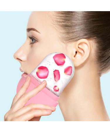 Ice Face Roller | Small Ice Cube Roller Ice Roller for Face and Eye Facial Beauty Ice Roller Skin Care Tools Ice Facial Cube Silicone Ice Mold Pink - Buy Online on GoSupps.com
