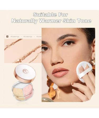 Loose Powder Setting - Triple Grid Matte Foundation for Natural Skin Tone | Lightweight Breathable & Long-Lasting Oil Control - Buy Online on GoSupps.com
