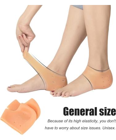 4-Piece Silicone Heel Protection Pads for Pain Relief | Gel Heel Socks for Men & Women - Cracked Heel Solution - Buy Online on GoSupps.com