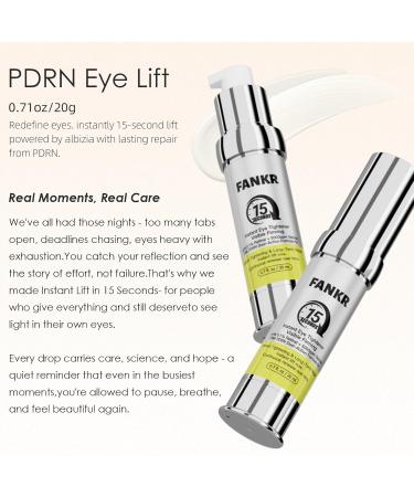 15-Second Instant Eye Lift Cream with Sodium DNA & 0.1% Retinal | Rapid Tightening for Eye Bags & Fine Lines | Dual-Action Firming + Long-Term Repair | Caffeine Peptides & Collagen Complex | 0.7fl oz - Buy Online on GoSupps.com