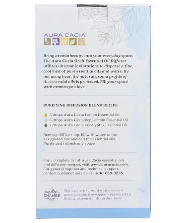 AURA Cacia USB Orbit Diffuser - Aromatherapy Essential Oil Diffuser for Home & Travel - Best International Shipping - Buy Online on GoSupps.com