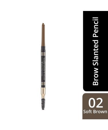 Max Factor Eyebrow Pencil 02 Soft Brown - Angled 3.5g | International Shipping Available - Buy Online on GoSupps.com