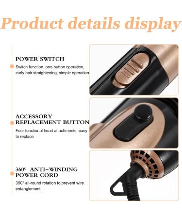 Healeved 1 Set Curling Iron Hair Curling Wand Personal Hair Curler Curlers Portable Hair Curler Abs Black - Buy Online on GoSupps.com