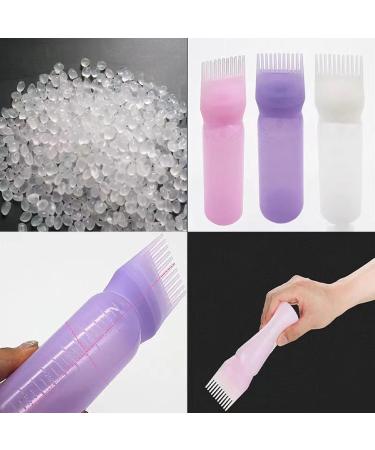 Root Comb Applicator Bottle - 6 Oz Hair Dye & Oil Applicator with Brush | Modern Pink Hair Coloring Tool - Buy Online on GoSupps.com