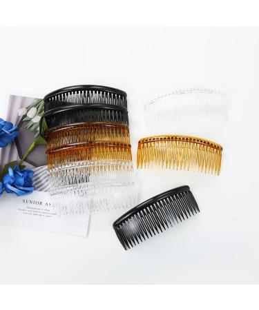 30 Pack Small Plastic Side Hair Comb & Clips for Women - Bridal Wedding Veil Accessory - Buy Online on GoSupps.com