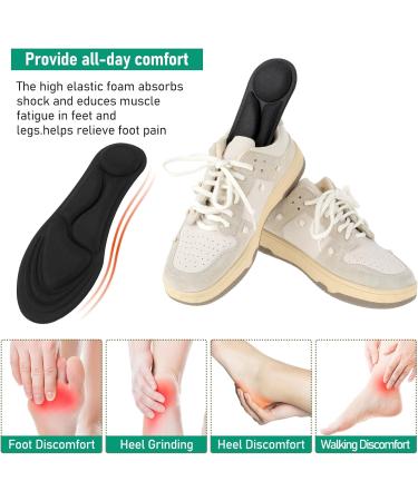 WLLHYF Memory Foam Insoles for Women - Comfortable Shoe Inserts for Slippers Sneakers and Boots - Shock Absorption & Foot Pain Relief - Perfect Fit (W:4.5-8.5 US - Buy Online on GoSupps.com