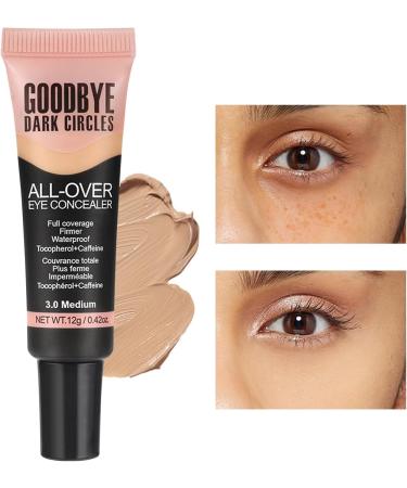 Esncddym Under Eye Concealer Full Coverage ConcealerLightweight 12G Eye Concealer Color correction makeup eye primer longlasting liquid foundation 30 medium C - Buy Online on GoSupps.com