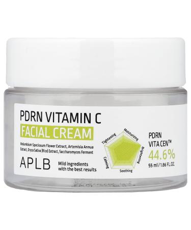 APLB PDRN Vitamin C Facial Cream | PDRN VITA CEN 44.6% 1.86 FL.OZ/Korean Skincare Wrinkle Care Elasticity care Moisturize Revitalize for gentle and improve skin texture