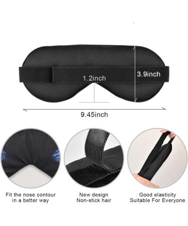 Haskirky Light Blocking Eye Mask - Breathable & Adjustable for Men and Women - Ideal for Travel, Yoga, Meditation, and Office - Deep Sleep Aid - Buy Online on GoSupps.com